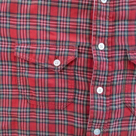 Gilded Age Men's Classic Plaid Shirt – 100% Cotton – US Medium - Picture 3 of 8